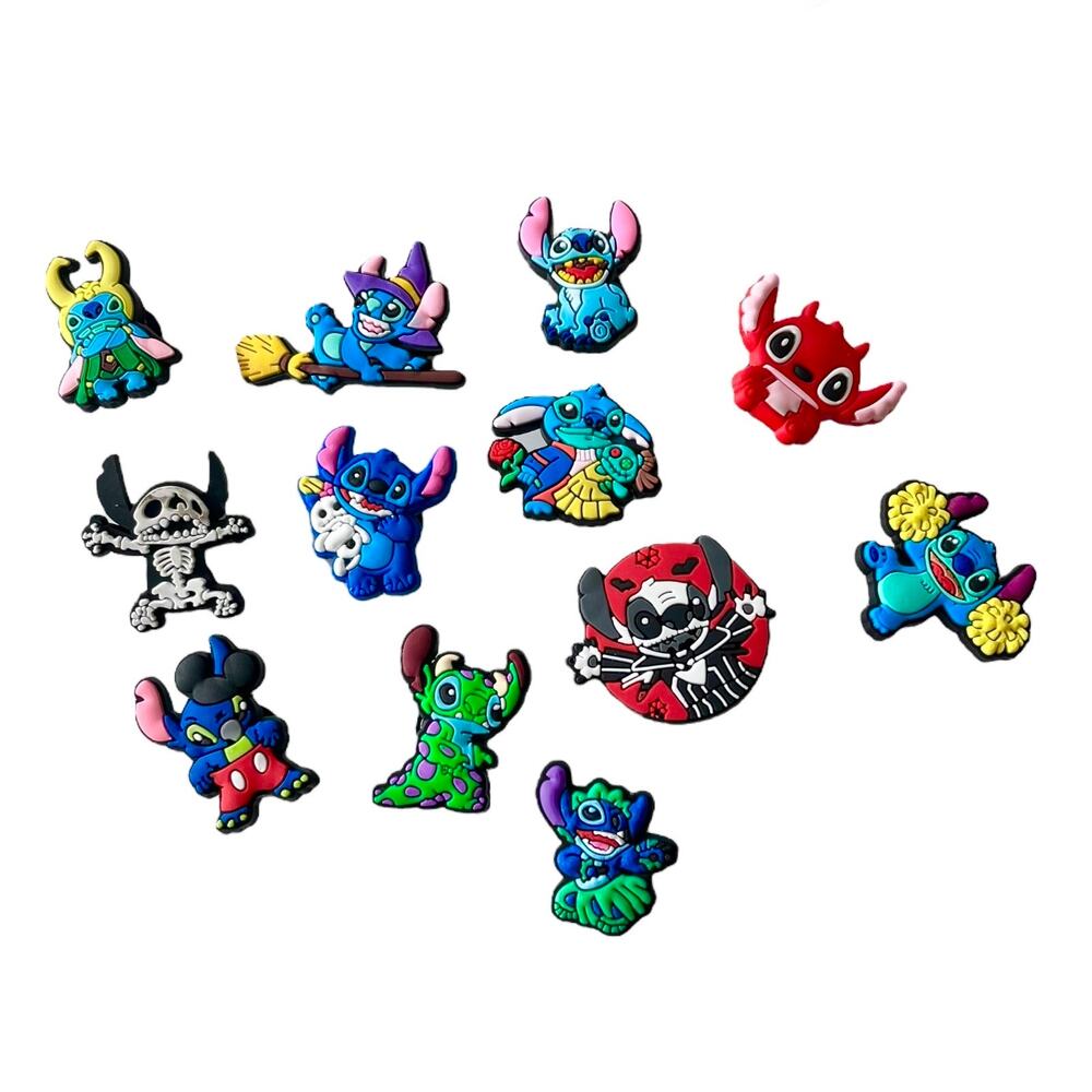 Lilo Stitch Halloween Costume Shoe Charms 12PC for Croc Clogs Purse Zippers New